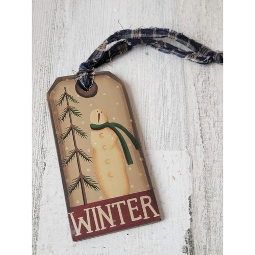 Winter snowman snow pine tree - winter,